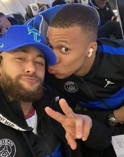 Sticker from neymar&mbappe