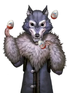 🌟 emoji Волк из новеллы "Зайчик" Telegram sticker 11 of 13