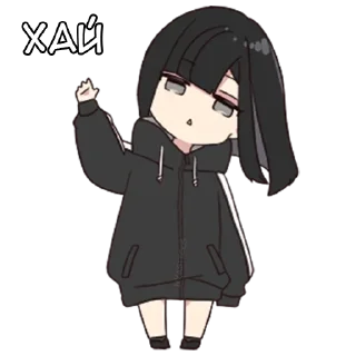 ✋ emoji Юрудура-тян @nyasticks Telegram sticker 8 of 41