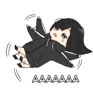 😭 emoji Юрудура-тян @nyasticks Telegram sticker 20 of 41