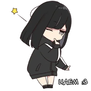 🤗 emoji Юрудура-тян @nyasticks Telegram sticker 5 of 41
