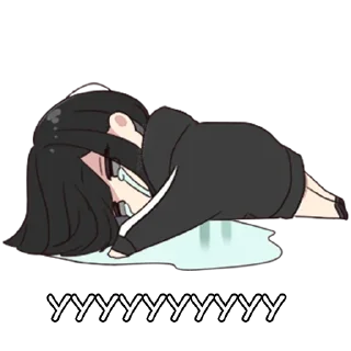 😔 emoji Юрудура-тян @nyasticks Telegram sticker 21 of 41