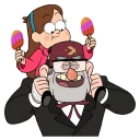 ☺️ emoji Gravity Falls Telegram sticker 6 of 39
