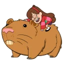 🐭 emoji Gravity Falls Telegram sticker 7 of 39