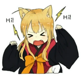 👎 emoji Маленька лисичка кіцуне Telegram sticker 5 of 40