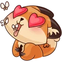 😍 emoji Лисичка Луна Telegram sticker 19 of 48