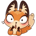 😯 emoji Лисичка Луна Telegram sticker 21 of 48