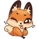 😋 emoji Лисичка Луна Telegram sticker 6 of 48