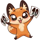 😜 emoji Лисичка Луна Telegram sticker 7 of 48