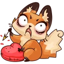 😡 emoji Лисичка Луна Telegram sticker 22 of 48