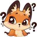 😳 emoji Лисичка Луна Telegram sticker 14 of 48