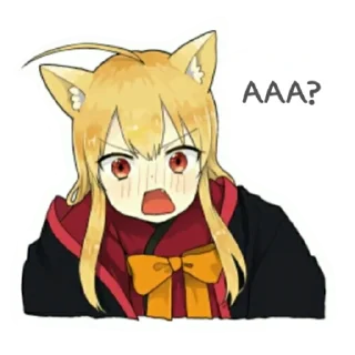 😱 emoji Маленька лисичка кіцуне Telegram sticker 21 of 40