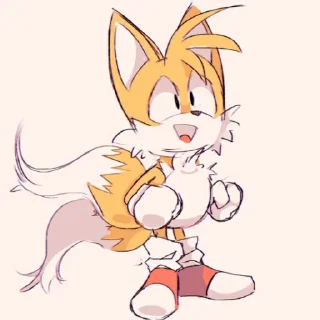 😄 emoji Tails Telegram sticker 24 of 76