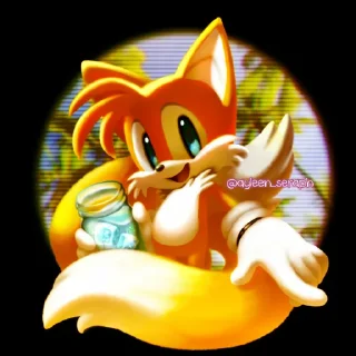 😄 emoji Tails Telegram sticker 15 of 76