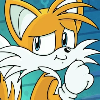 😂 emoji Tails Telegram sticker 3 of 76