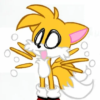 😅 emoji Tails Telegram sticker 16 of 76