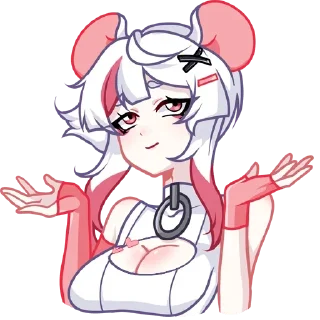 🤷‍♀ emoji @stikers_topp 🩷 <- канал со стиками @TgEmodziBot Telegram sticker 11 of 28