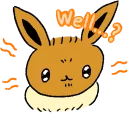 Sticker from Pokémon: Eevee Stickers :: @line_stickers