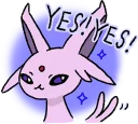 🙌 emoji Pokémon: Eevee Stickers :: @line_stickers Telegram sticker 21 of 40