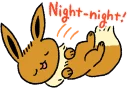 😴 emoji Pokémon: Eevee Stickers :: @line_stickers Telegram sticker 8 of 40