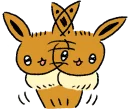 😮 emoji Pokémon: Eevee Stickers :: @line_stickers Telegram sticker 7 of 40