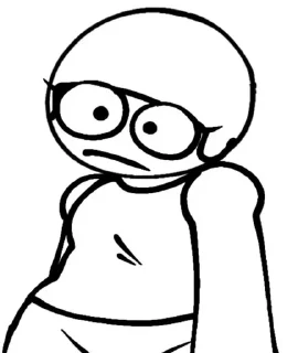 😶 emoji Дэйв гендер свап(арты) @BambiYes Telegram sticker 10 of 30