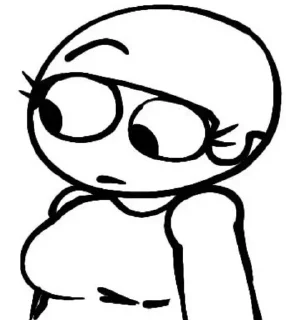 😟 emoji Дэйв гендер свап(арты) @BambiYes Telegram sticker 23 of 30