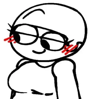 🥴 emoji Дэйв гендер свап(арты) @BambiYes Telegram sticker 24 of 30