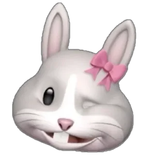 😉 emoji Cute bunny🎀 Telegram sticker 9 of 16
