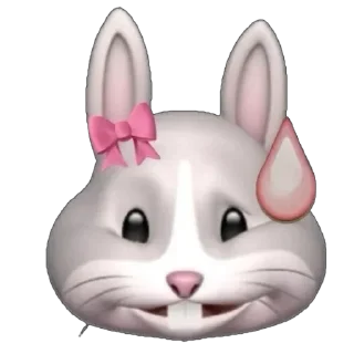 😅 emoji Cute bunny🎀 Telegram sticker 16 of 16