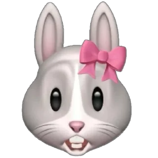 😳 emoji Cute bunny🎀 Telegram sticker 13 of 16