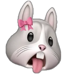 😋 emoji Cute bunny🎀 Telegram sticker 12 of 16