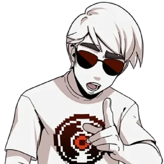 💿 emoji Dave Strider 💿 :: @K4TH4R0S Telegram sticker 20 of 74