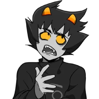 ♋ emoji Karkat Vantas ♋ :: @K4TH4R0S Telegram sticker 10 of 41