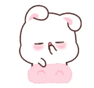 😴 emoji bunny's cute Telegram sticker 11 of 16