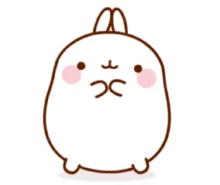 😘 emoji bunny's cute Telegram sticker 10 of 16