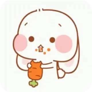 😚 emoji bunny's cute Telegram sticker 14 of 16