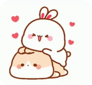 💋 emoji bunny's cute Telegram sticker 12 of 16