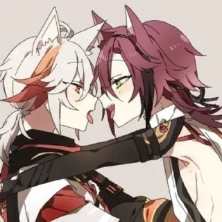 ❤️ emoji Кадзуха x Хэйдзо Telegram sticker 20 of 25