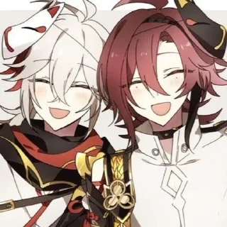 ❤️ emoji Кадзуха x Хэйдзо Telegram sticker 19 of 25