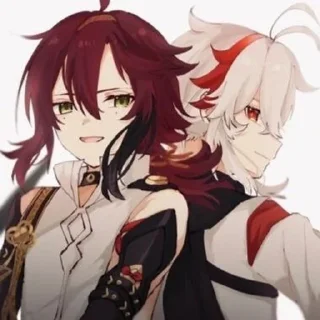 ❤️ emoji Кадзуха x Хэйдзо Telegram sticker 17 of 25