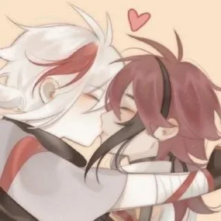 ❤️ emoji Кадзуха x Хэйдзо Telegram sticker 23 of 25