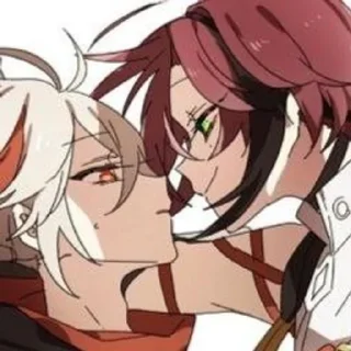 ❤️ emoji Кадзуха x Хэйдзо Telegram sticker 2 of 25