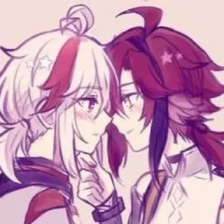 ❤️ emoji Кадзуха x Хэйдзо Telegram sticker 8 of 25
