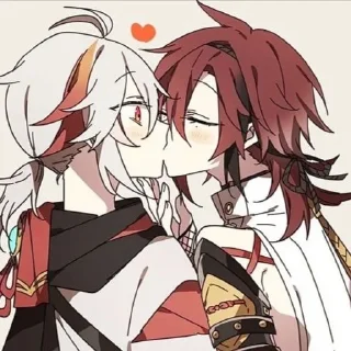 ❤️ emoji Кадзуха x Хэйдзо Telegram sticker 16 of 25