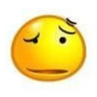 😕 emoji 有趣的面孔 Telegram sticker 23 of 24