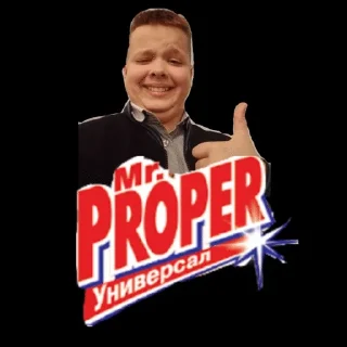 🌟 emoji Мистер пропер Telegram sticker 14 of 27