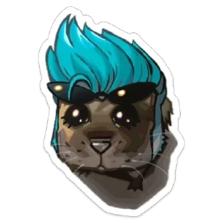 Sticker from pudding