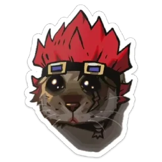 Sticker from pudding