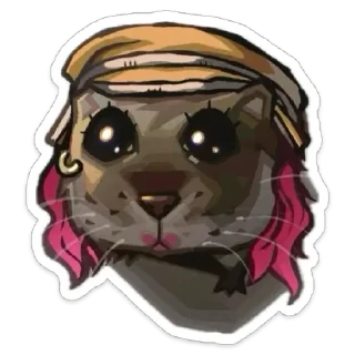 Sticker from pudding